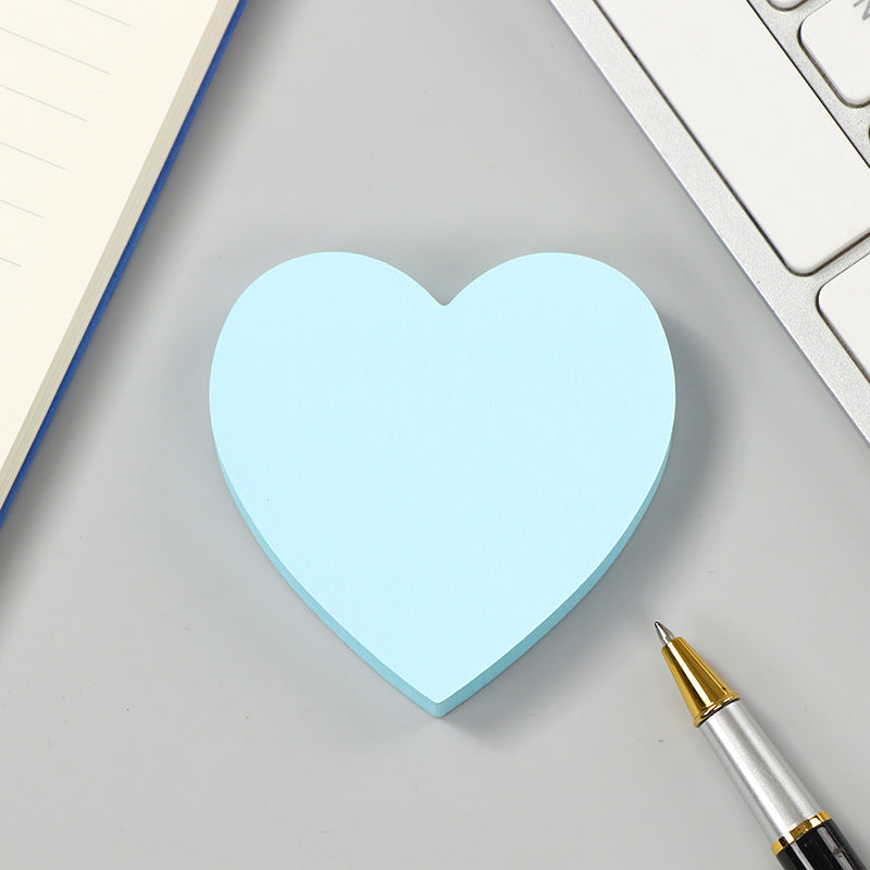 Manufacturer's Ready-Made Creative Heart Sticky Notes Ins Sticky Notes N Times Message Notepad Colorful Note Pad Wholesale
