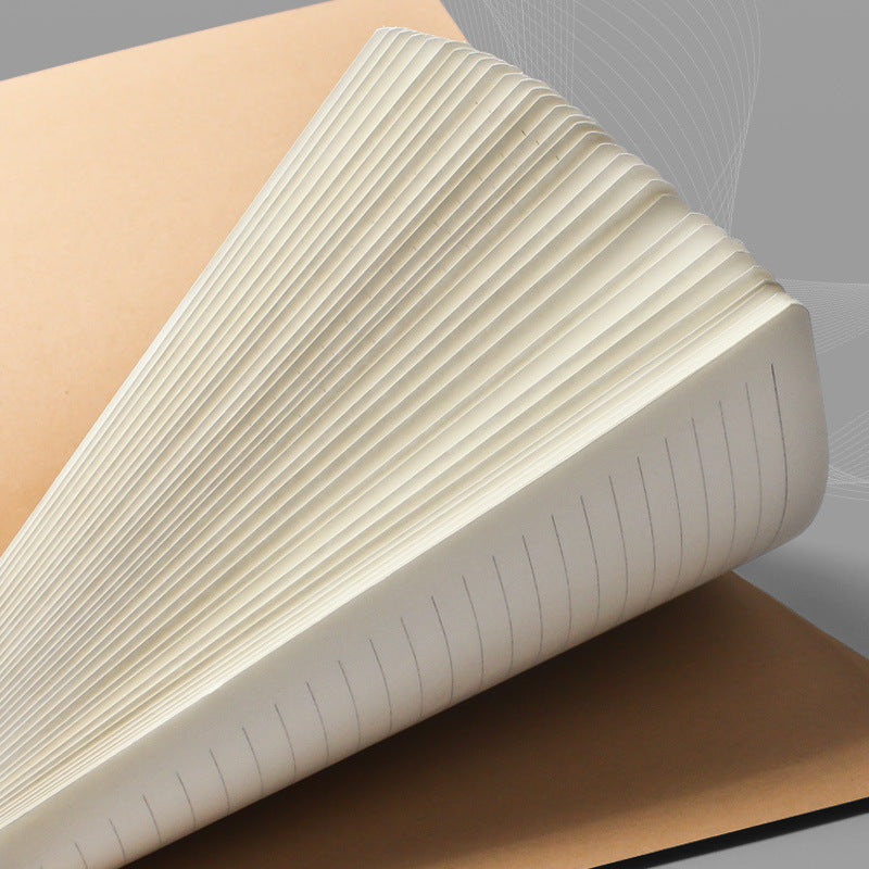 A4 Kraft Notebook Blank Planner Lined Grid Large B5 Student Art Drawing A5
