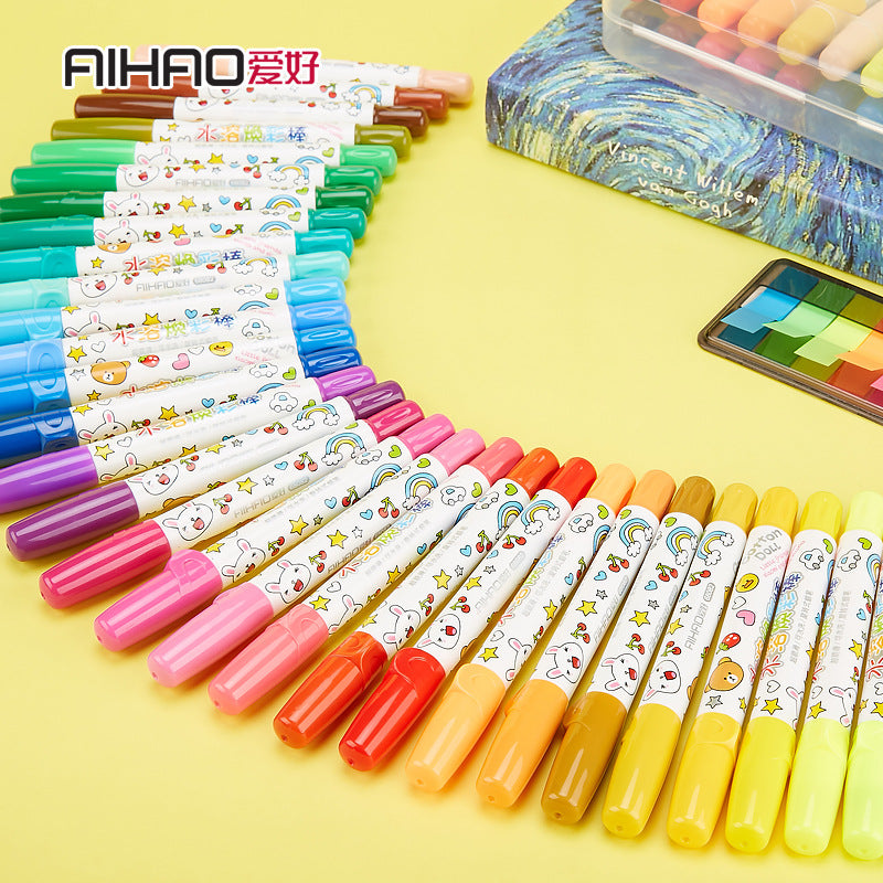 Love oil painting stick 36 colors washable children's colored crayons art supplies kindergarten students 68082 wholesale