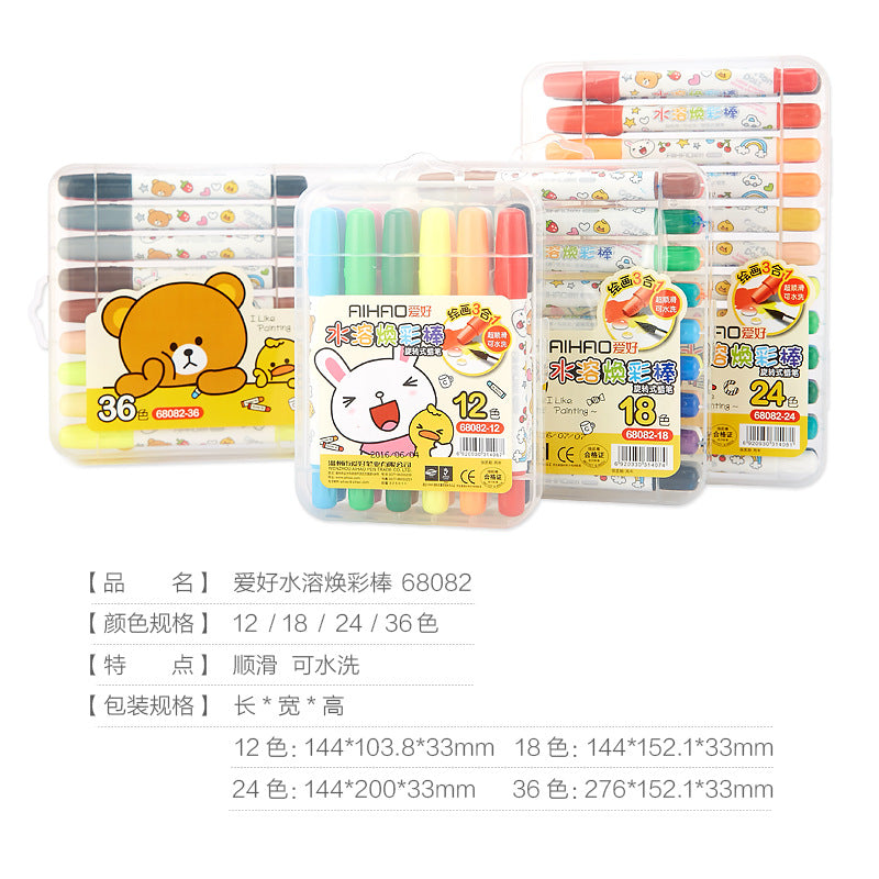 Love oil painting stick 36 colors washable children's colored crayons art supplies kindergarten students 68082 wholesale