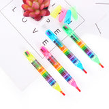 Children's Graffiti Painted Crayon 20 Color Pupil Brushes Children's Colored Crayon Graffiti Brushes Oil Painting Stick Set