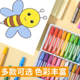Carefully Selected Heavy Color Oil Crayons 36 Colors Kidsren's Painting Pens Environmentally Friendly Coloring Stick Waterproof Hexagonal Oil Pastels