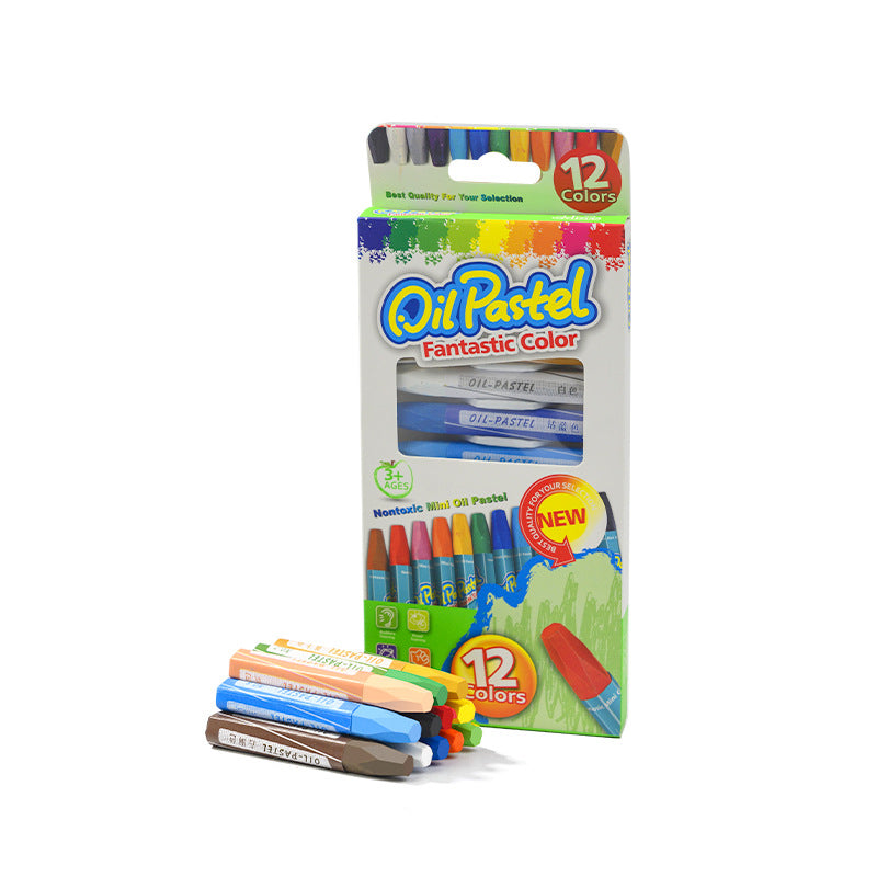 Carefully Selected Heavy Color Oil Crayons 36 Colors Kidsren's Painting Pens Environmentally Friendly Coloring Stick Waterproof Hexagonal Oil Pastels