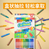 Carefully Selected Heavy Color Oil Crayons 36 Colors Kidsren's Painting Pens Environmentally Friendly Coloring Stick Waterproof Hexagonal Oil Pastels