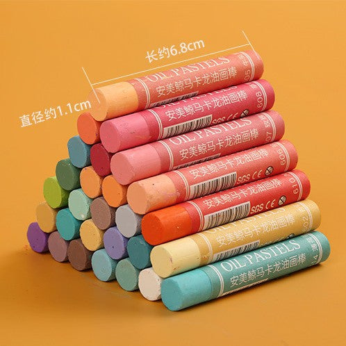 Bulk Single-Color Soft Refill Art Institution Kindergarten Thick Color Crayon Heavy Color Oil Pastel Manufacturer Wholesale