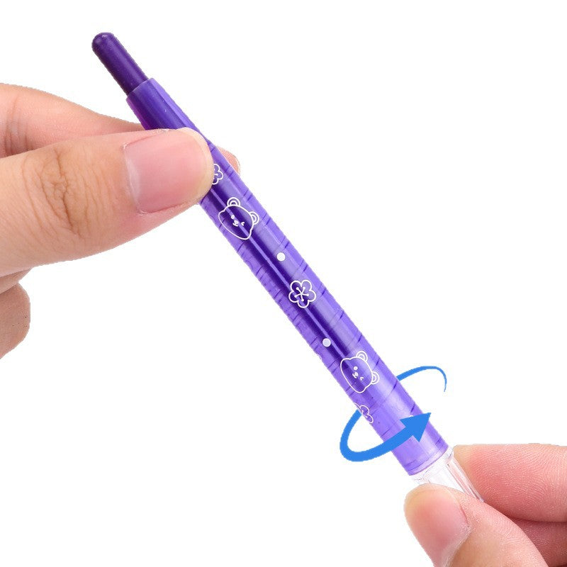 Weibo Stationery Children's Student Doodle Rotating Spiral Non-Staining Multi-Color Painting Drawing Pens Crayons