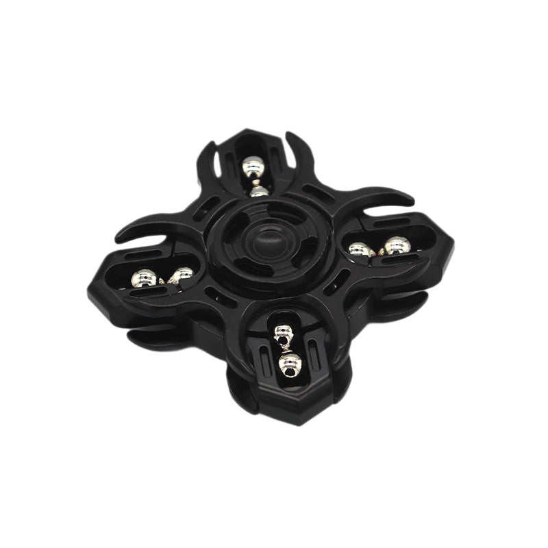 【Divine Realm】Tuning Fork Edc Metal Cool Fidget Spinner Metal Interlocking Mechanical Style Stress Relief Toy Gift