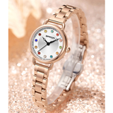 Sanda Women’s Multi-Color Diamond Quartz Watch – Small Dial, Waterproof Casual Watch