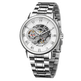 Forsining Men’s Mechanical Skeleton Watch – Fashion Timepiece with Hollow Dial