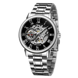 Forsining Men’s Mechanical Skeleton Watch – Fashion Timepiece with Hollow Dial