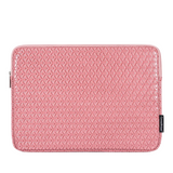 Geometric Laptop Sleeve – Waterproof PU Leather Case for 11–15" MacBook & More
