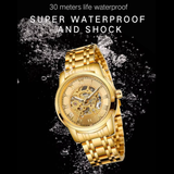 T-Winner Luxury Men’s Automatic Mechanical Watch – Stainless Steel, Water Resistant