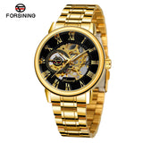 Forsining Men’s Mechanical Skeleton Watch – Fashion Timepiece with Hollow Dial