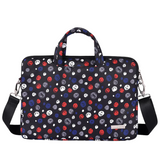 Smiley Dots Waterproof Laptop Sleeve – 13" to 15" – Shock-Resistant with Handle & Strap