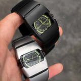 Men’s Retro Quartz Watch – Waterproof Y2K Square Dial Fashion Watch with Alloy Strap