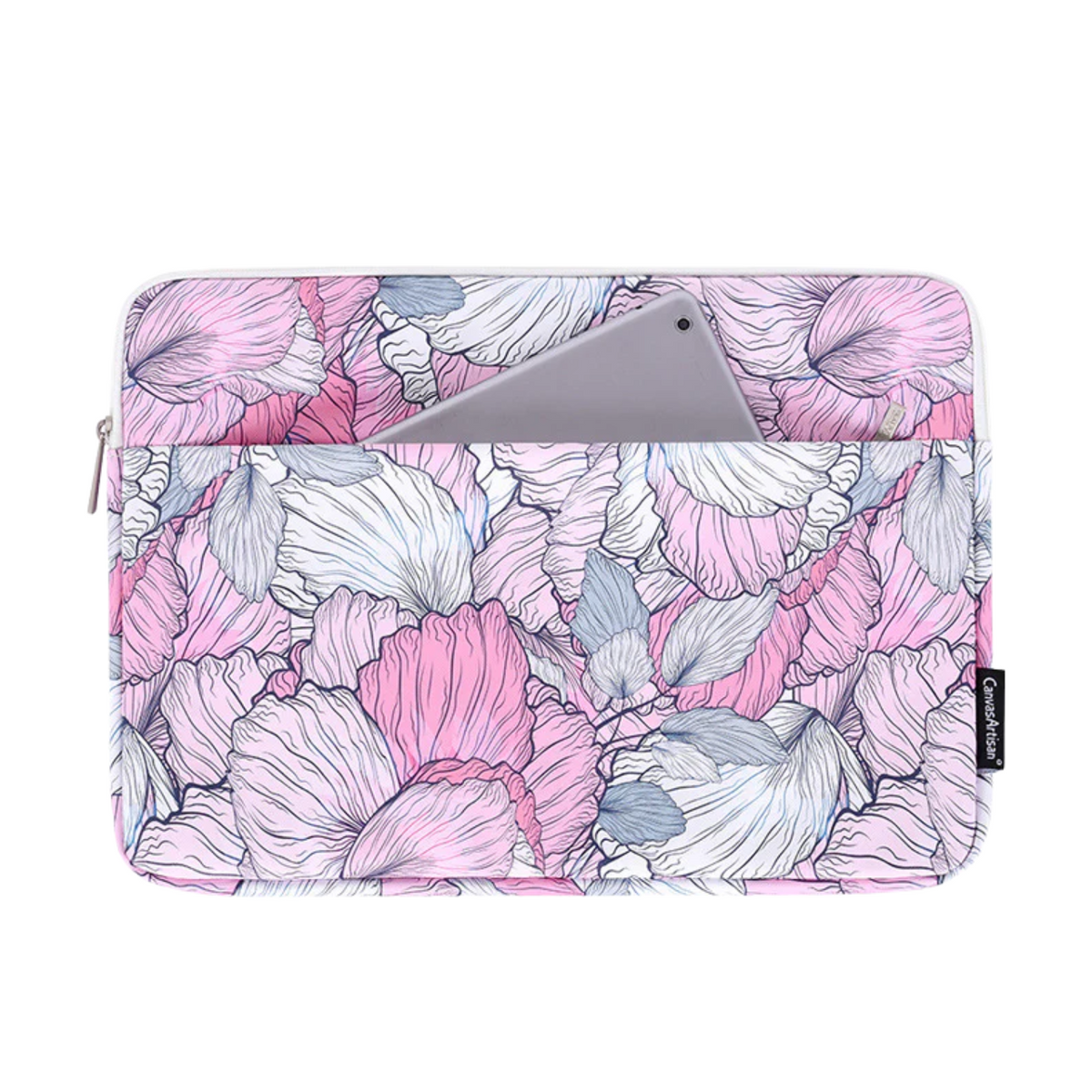 Colorful Floral PU Leather Laptop Sleeve – Waterproof Case for 11–15" Laptops