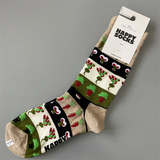 Unisex Colorful Cotton Crew Socks – Trendy Mid-Tube Fashion Socks for Spring & Autumn