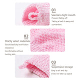 Exfoliating Bath Gloves – Double-Sided Five-Finger Jacquard Scrub Mitt
