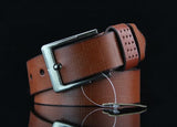 Men's Retro Plaid Belt – Pin Buckle Belt for Jeans & Casual Wear