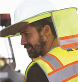 Safety Helmet Sunshade Curtain – Reflective UV Protection Hard Hat Cover for Construction & Outdoor Work