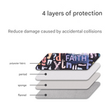 Graffiti Typography Printed Laptop Sleeve – Polyester Case for 13/14/15-inch Devices