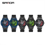 Sanda Classic Men’s Quartz Watch – Leather Strap, 30M Waterproof, Business Design