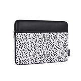 Dalmatian Print PU Leather Laptop Sleeve – Waterproof & Shockproof Case (11–15 Inch)
