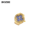 BOZHI Luxury Four-Leaf Clover Ring Watch – Diamond Quartz Finger Watch