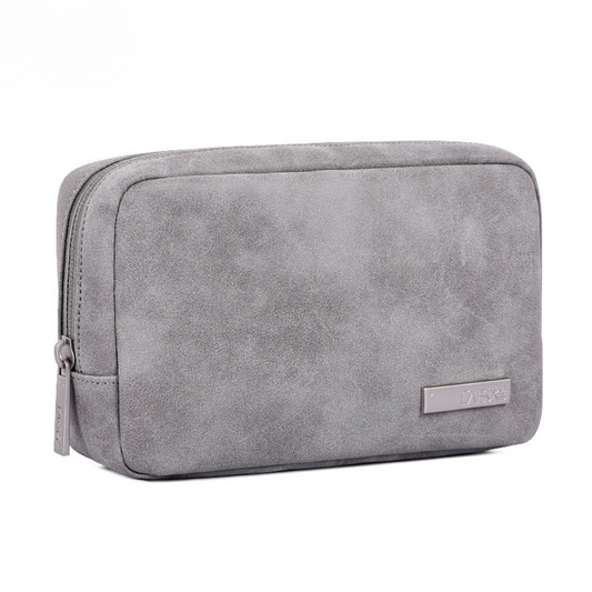 Waterproof PU Digital Accessories Bag – Compact Storage for Phone, Power Bank & Cables