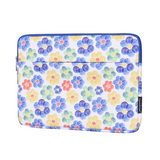 Waterproof Laptop Sleeve Case – Leather Case with Watercolor Flower Print, 11–15 Inch