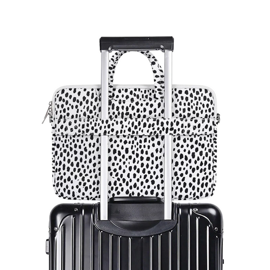 Animal Print Waterproof Laptop Sleeve with Trolley Strap – 13", 14", 15" Sizes