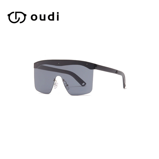 OUDI One-Piece UV400 Toad Sunglasses – Gradient Lens, Street Style, Full Frame
