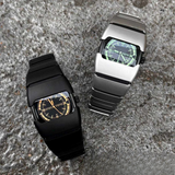 Men’s Retro Quartz Watch – Waterproof Y2K Square Dial Fashion Watch with Alloy Strap
