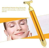 Gold Vibrating Facial Beauty Stick Massager