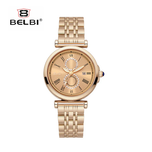 BELBI Women's Fashion Watch - Elegant Small Dial Quartz Timepiece