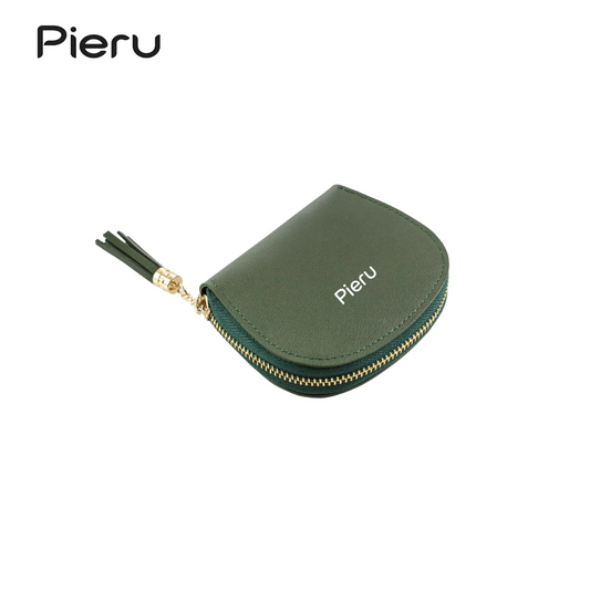 Pieru Women’s Mini Coin Purse – PU Leather Tassel Wallet