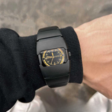 Men’s Retro Quartz Watch – Waterproof Y2K Square Dial Fashion Watch with Alloy Strap