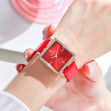 Sanda Women’s Leather Quartz Watch – Waterproof Small Dial Casual Fashion Watch