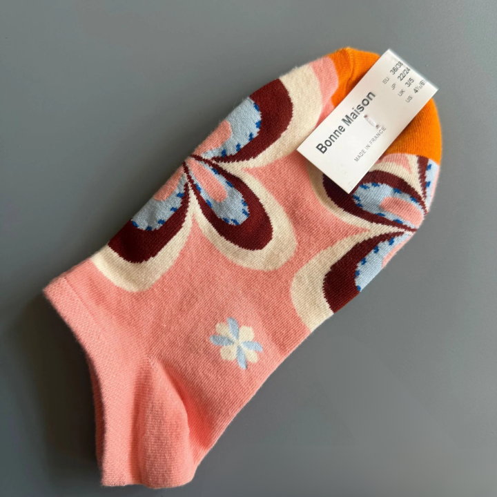 Women’s Cotton Boat Socks – French Light Luxury Low-Cut Colorful Short Socks (36–41)