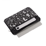 Waterproof PU Leather Laptop Sleeve – Case for 11–15" Devices, Chalkboard Print