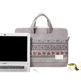 Ethnic Canvas Laptop Bag – 13–15″ Zipper Briefcase in Canvas Art Design