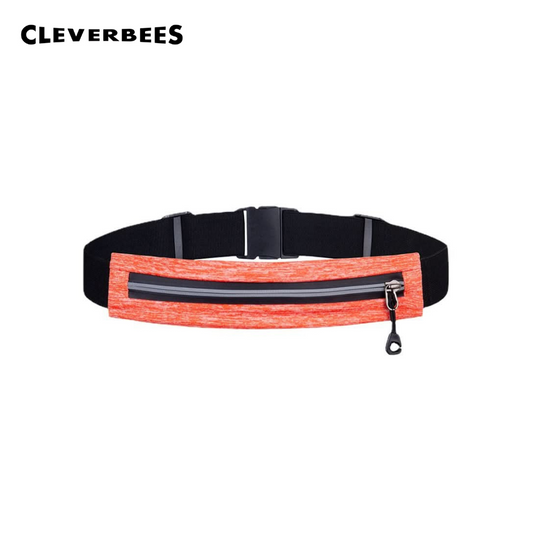 CLEVER BEES Elastic Waterproof Running Waist Bag – Sports Belt for Phone & Hiking