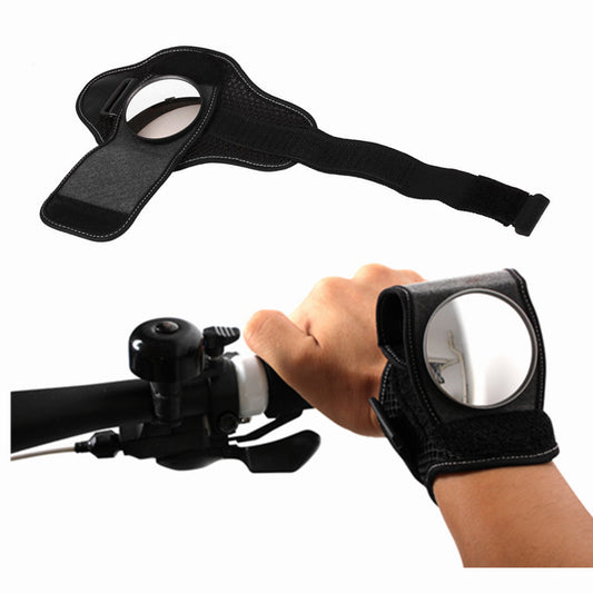 Amazon cross-border bicycle rearview mirror with wrist strap arm can rotate 360 degree mirror