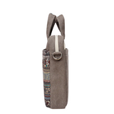 Ethnic Canvas Laptop Bag – 3‑in‑1 Crossbody/Hand‑Held for 13–15″ Devices