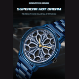 Sanda Men’s Quartz Watch – Rotating Dial, Stainless Steel Strap, Waterproof Timepiece
