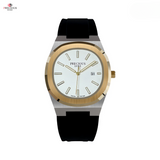 PRECIOUS DUKE Men's Ultra-Thin Quartz Watch – 30M Waterproof, Casual Silicone Strap