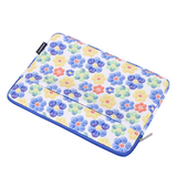 Waterproof Laptop Sleeve Case – Leather Case with Watercolor Flower Print, 11–15 Inch