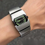 Men’s Retro Quartz Watch – Waterproof Y2K Square Dial Fashion Watch with Alloy Strap