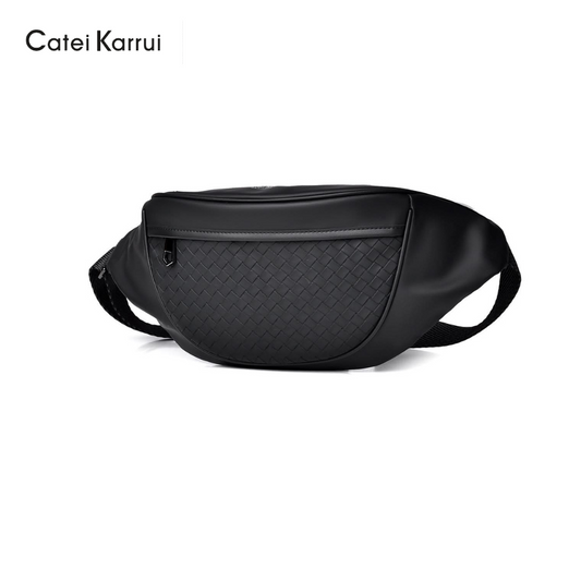Catei Karrui Men’s Chest & Shoulder Bag – Waterproof Oxford Cloth, Waist Bag