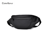 Catei Karrui Men’s Chest & Shoulder Bag – Waterproof Oxford Cloth, Waist Bag